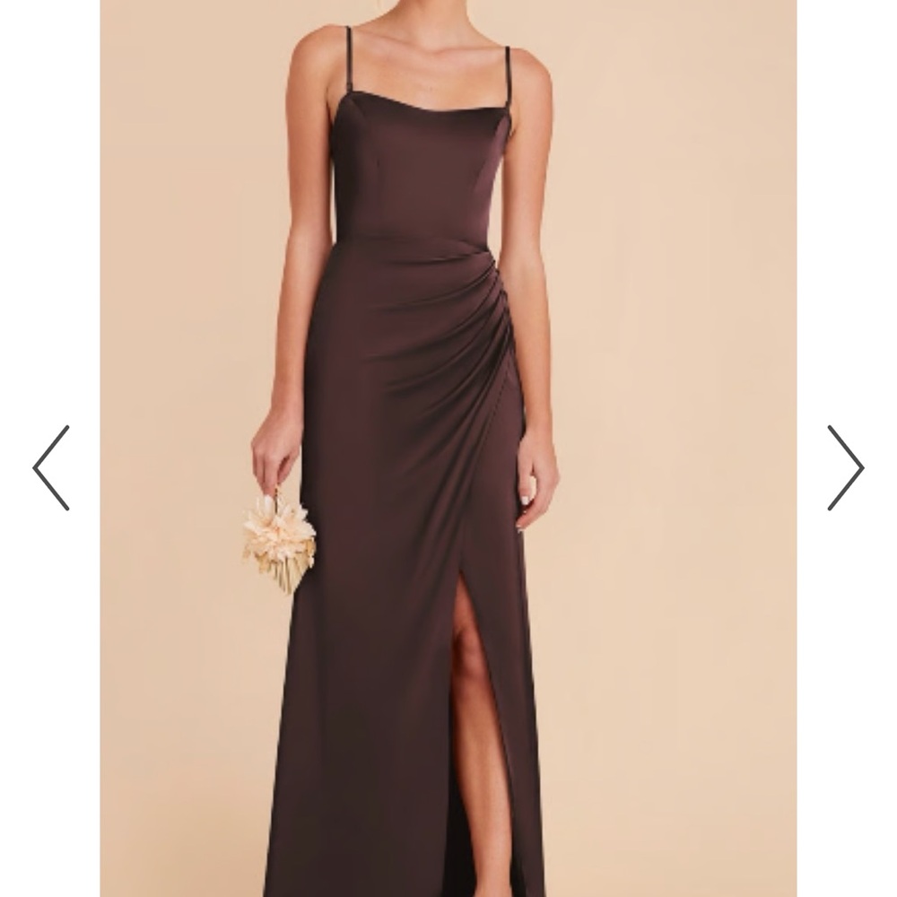 Birdy Grey Espresso Matte Satin Dress